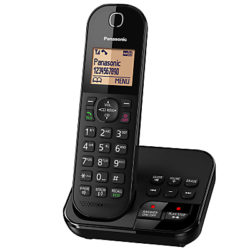 Panasonic KX-TGC420EB Digital Cordless Telephone with 1.6 Backlit LCD Screen, Nuisance Call Blocker & Answering Machine, Single DECT